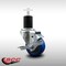 Service Caster 3'' SS Blue Poly Swivel 1-3/4'' Expanding Stem Caster with Brake SCC-SSEX20S314-PPUB-BLUE-TLB-134 - alternate 4
